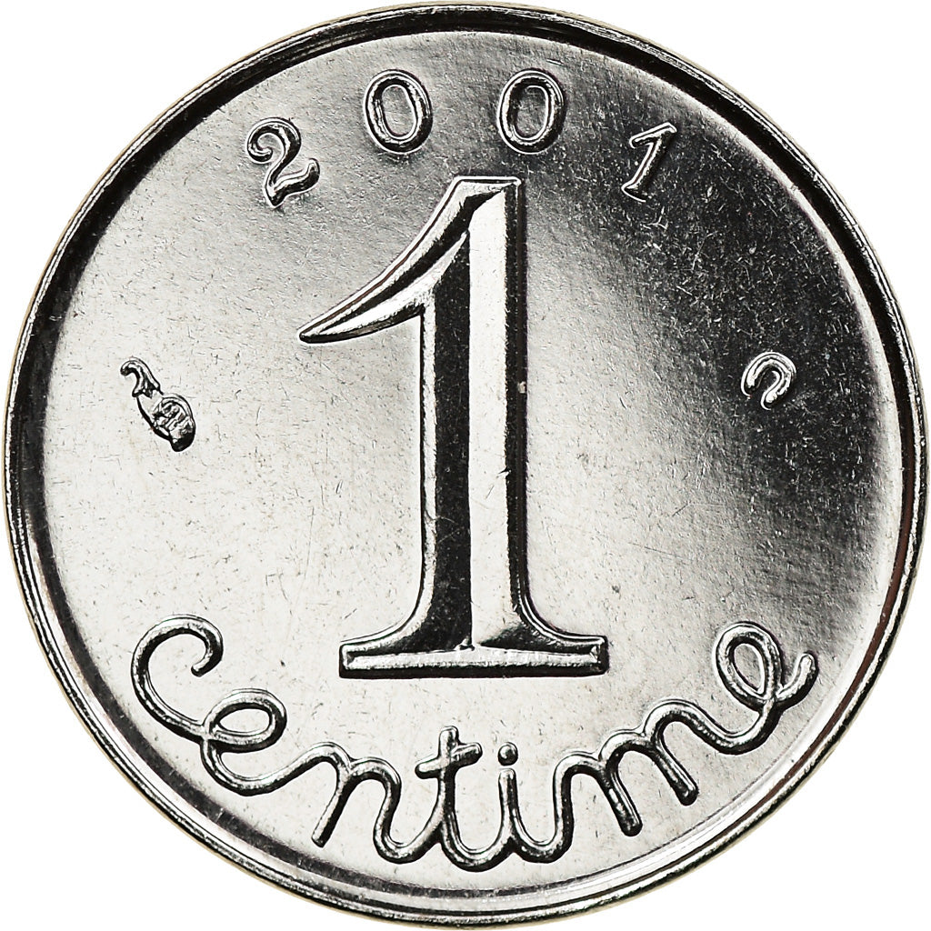 Munten, Frankrijk, Épi, Centime, 2001, Paris, UNC, Stainless Steel, KM:928