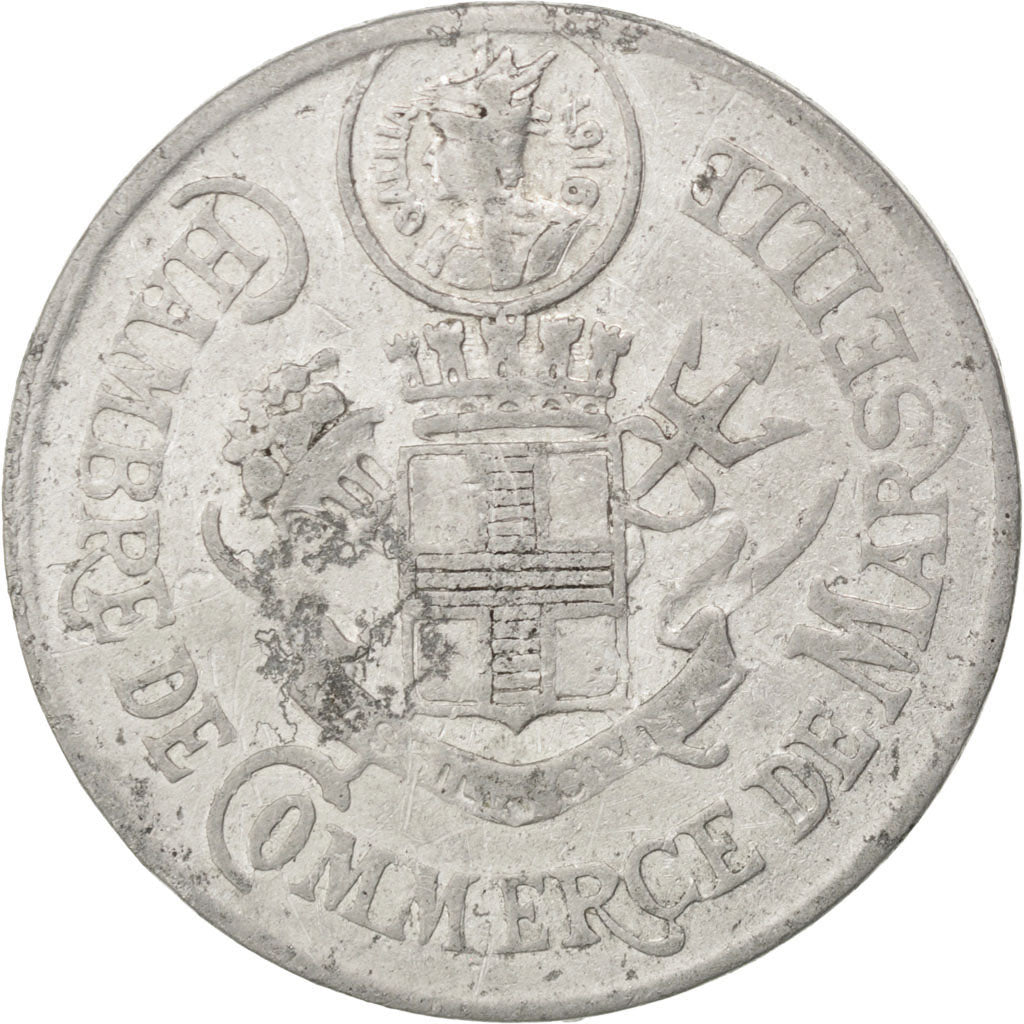 Monnaie, France, 10 Centimes, 1916, TB+, Aluminium, Elie:10.2C