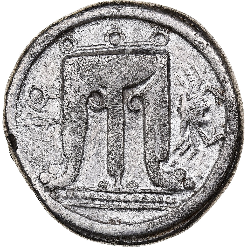 Bruttium, Nomos, ca. 480-430 BC, Kroton, Zilver, ZF, SNG-ANS:282, HGC:1-1449, HN