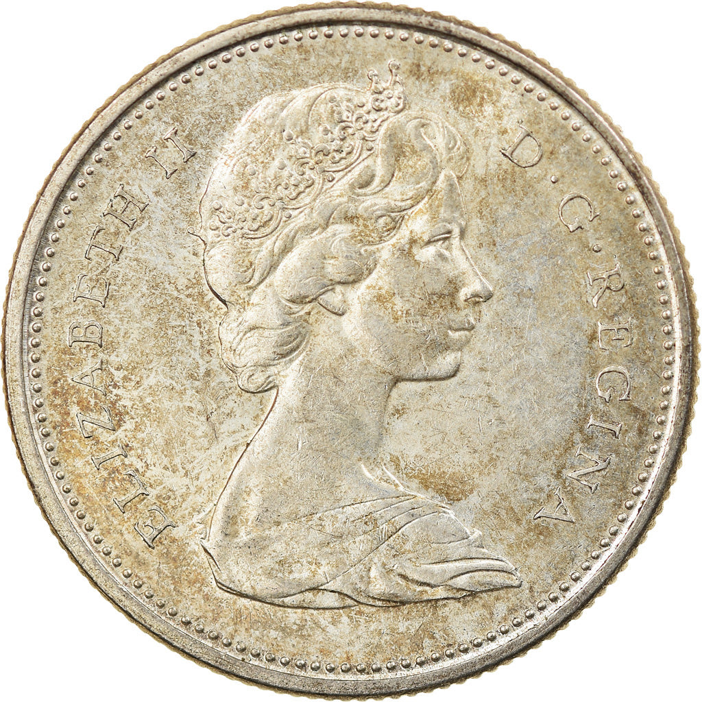 Moneda, Canadá, Elizabeth II, 25 Cents, 1966, Royal Canadian Mint, Ottawa, EBC