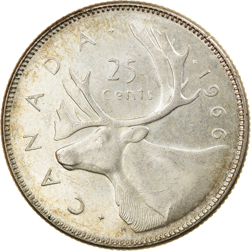 Moneda, Canadá, Elizabeth II, 25 Cents, 1966, Royal Canadian Mint, Ottawa, EBC