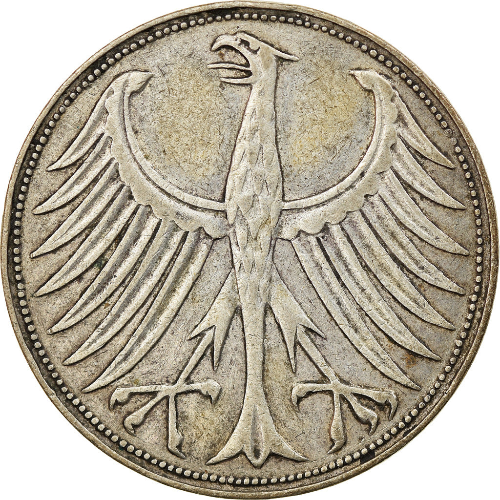 Münze, Bundesrepublik Deutschland, 5 Mark, 1951, Hamburg, SS, Silber, KM:112.1