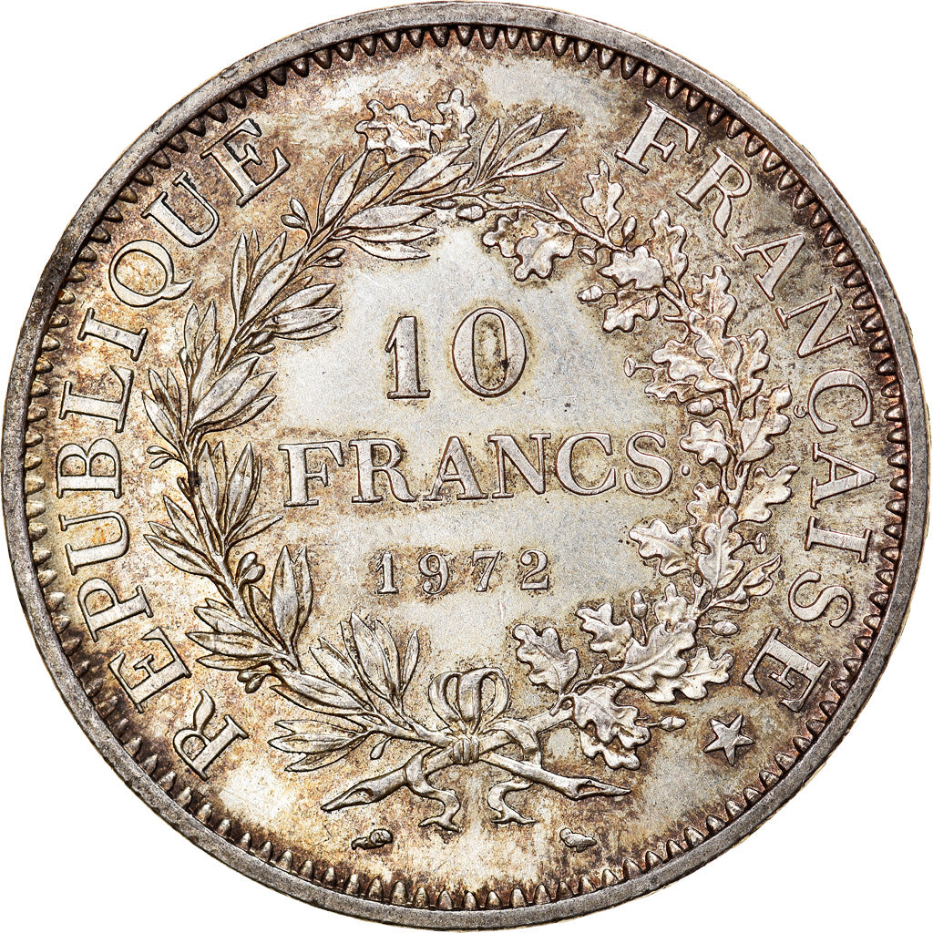 Coin, France, Hercule, 10 Francs, 1972, Paris, AU(55-58), Silver, KM:932