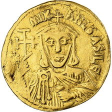 Michael II the Amorian, with Theophilus, Solidus, 821-829, Constantinople, Gold