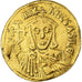 Michael II, with Theophilus, Solidus, 821-829, Constantinople, Gold, VF(30-35)