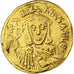 Michael II, with Theophilus, Solidus, 821-829, Constantinople, Oro, MB+