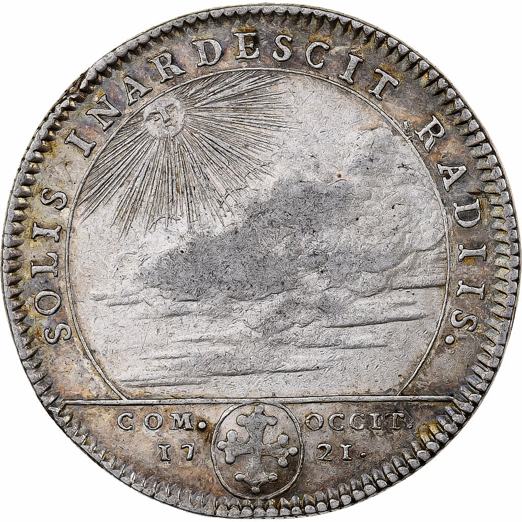 Francia, ficha, Louis XV, États de Languedoc, 1721, Argento, Occitanie, BB+