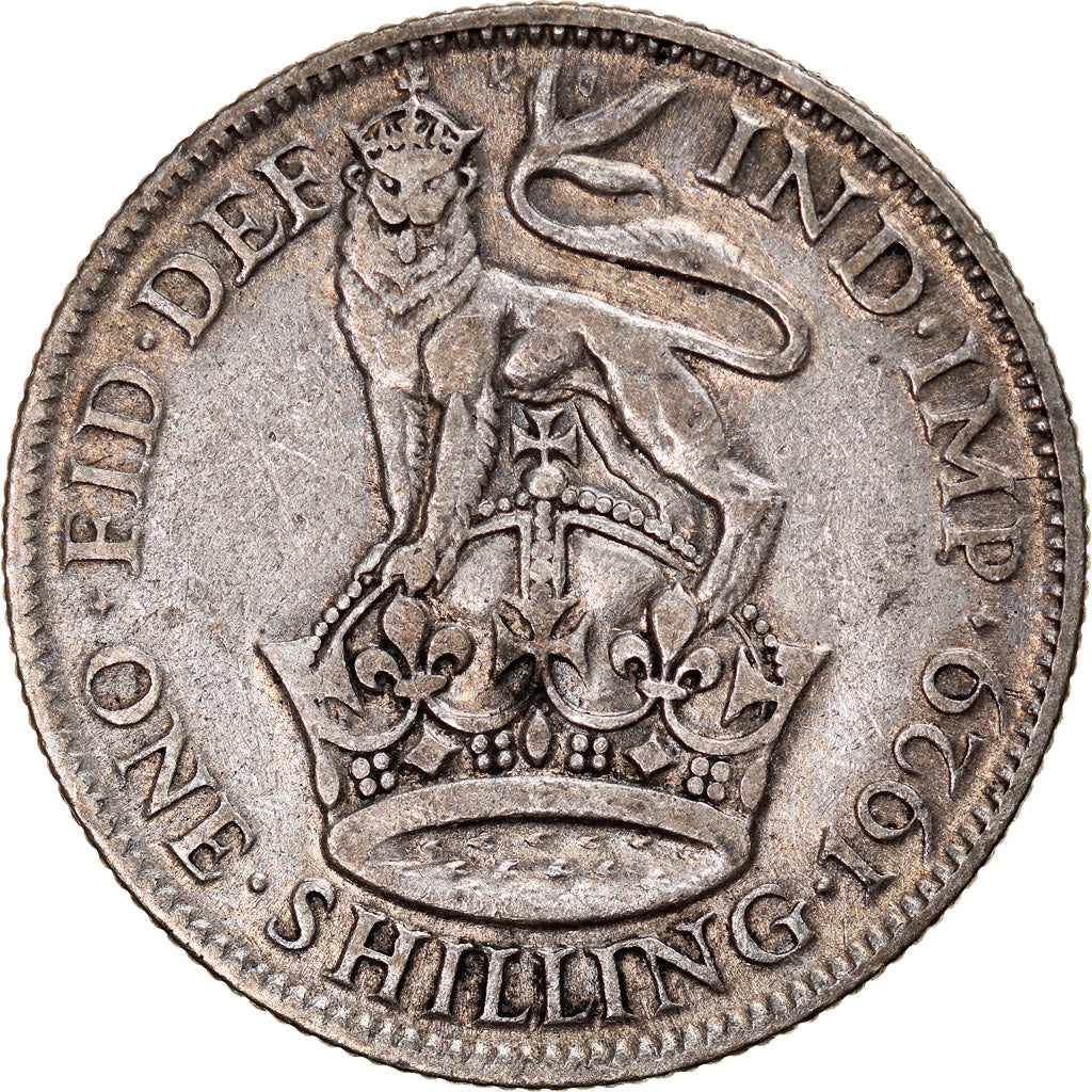 Coin, Great Britain, George V, Shilling, 1929, VF(30-35), Silver, KM:833