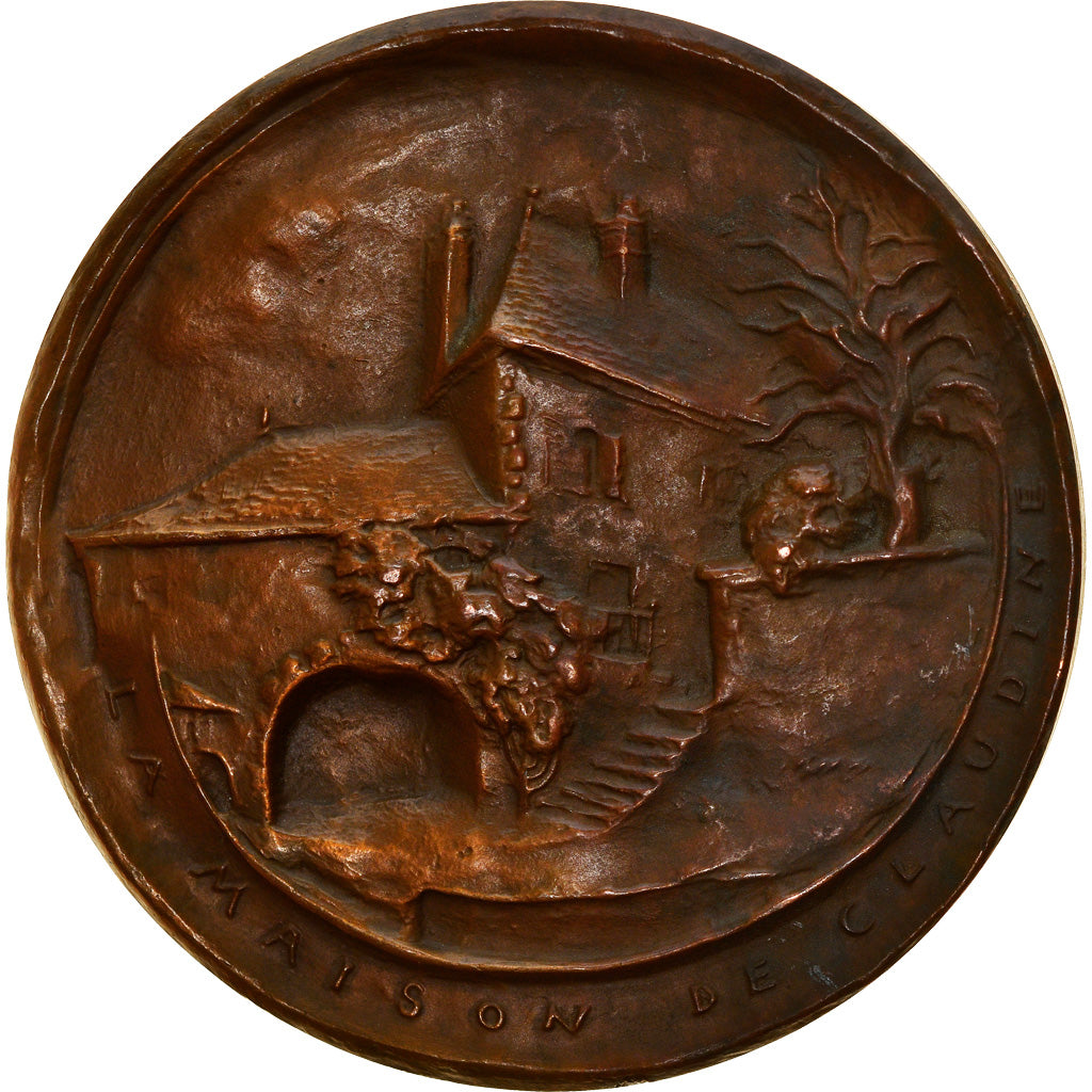 France, Médaille, Colette, Maison de Claudine, Arts & Culture, Corbin, TTB+