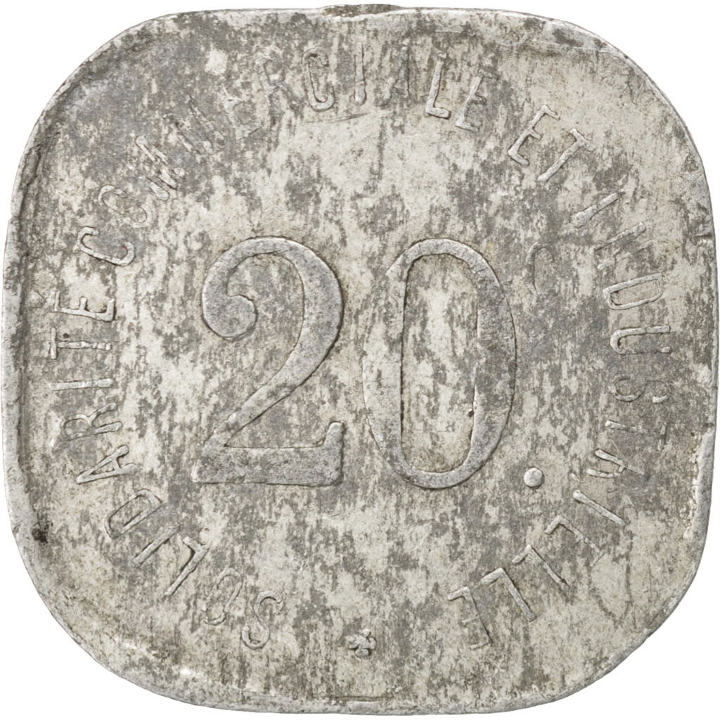 Coin, France, 20 Centimes, 1918, VF(30-35), Aluminium, Elie:10.1