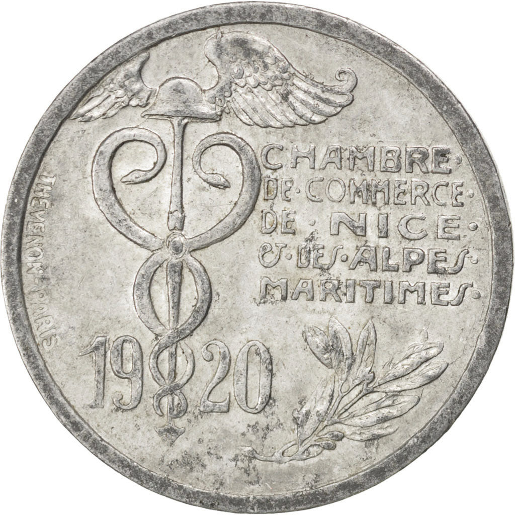 Monnaie, France, 10 Centimes, 1920, TTB, Aluminium, Elie:10.2