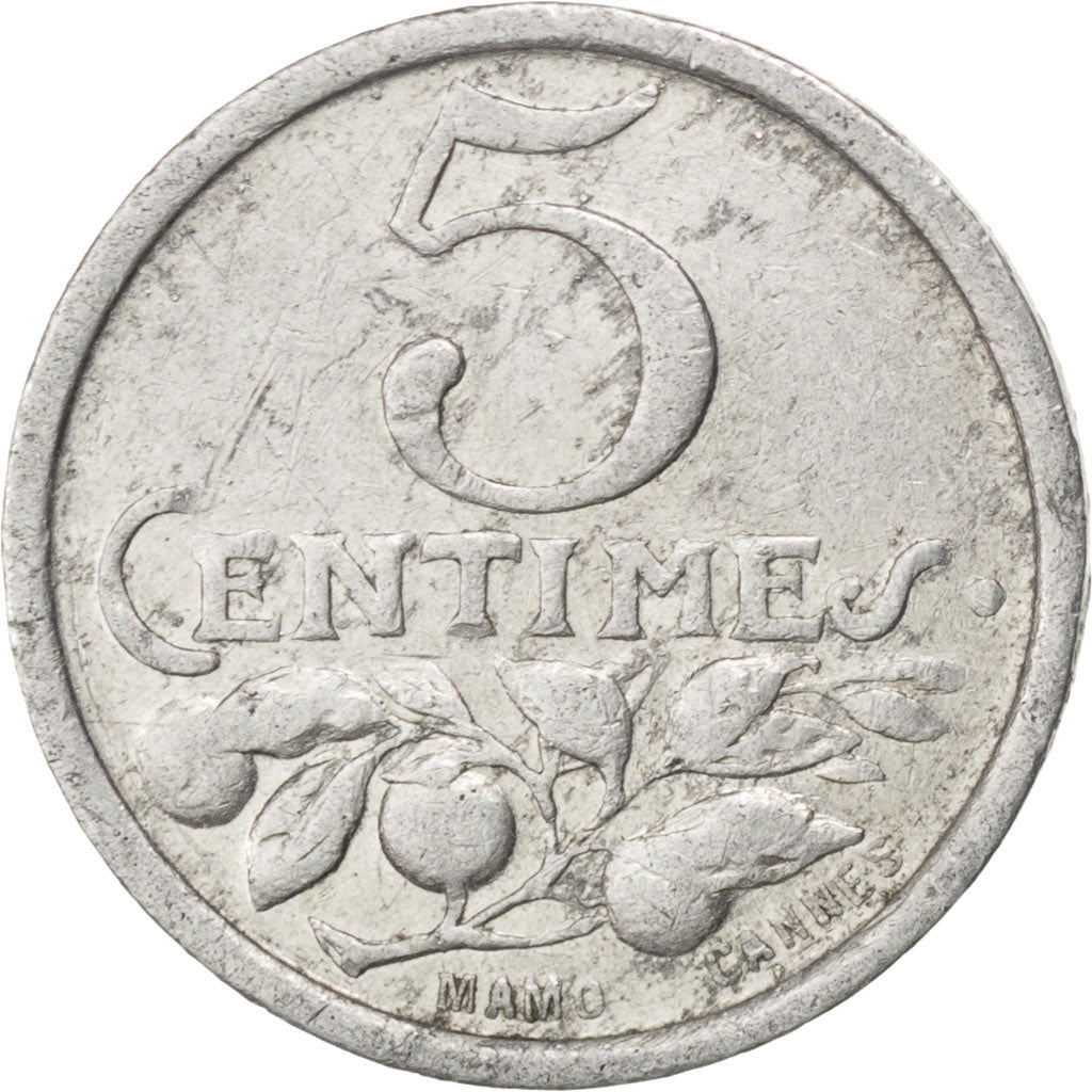 Coin, France, 5 Centimes, 1922, EF(40-45), Aluminium, Elie:10.3