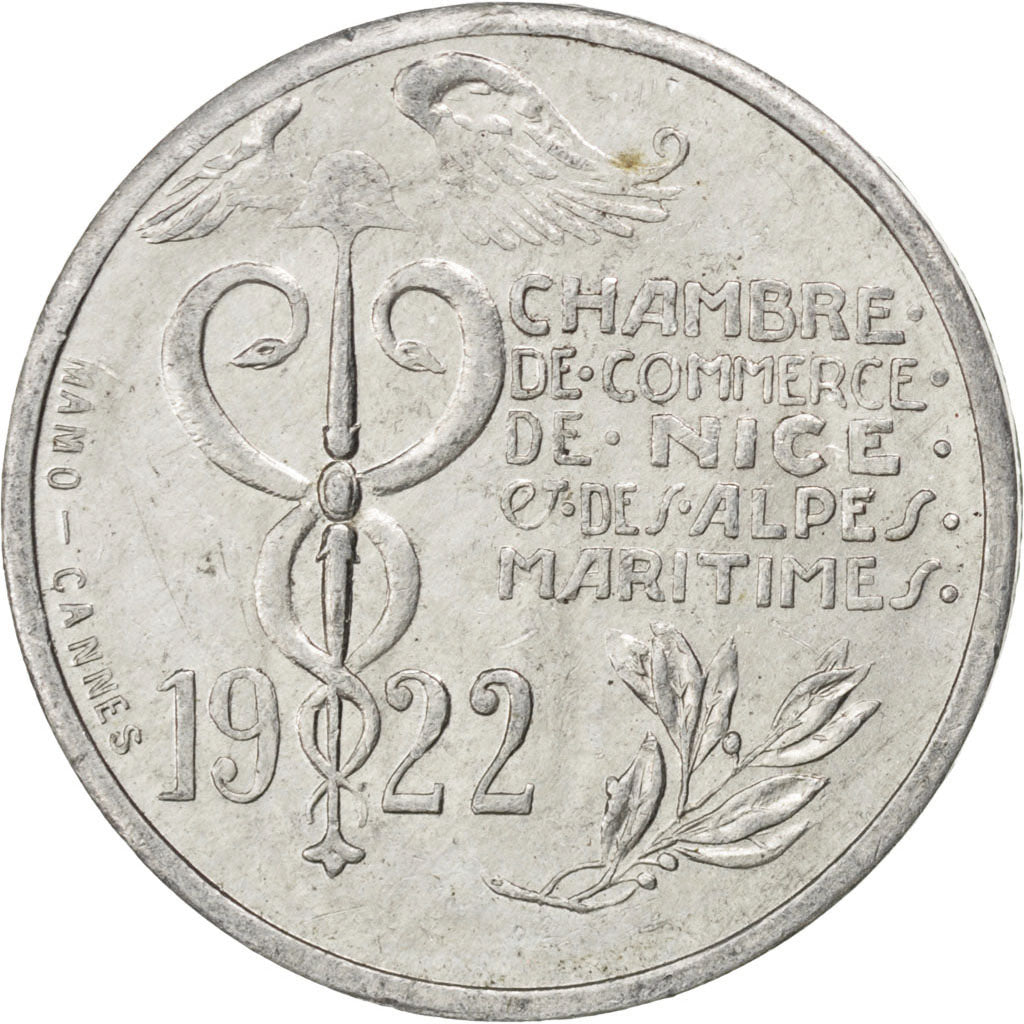 Moneta, Francia, 10 Centimes, 1922, BB, Alluminio, Elie:10.4