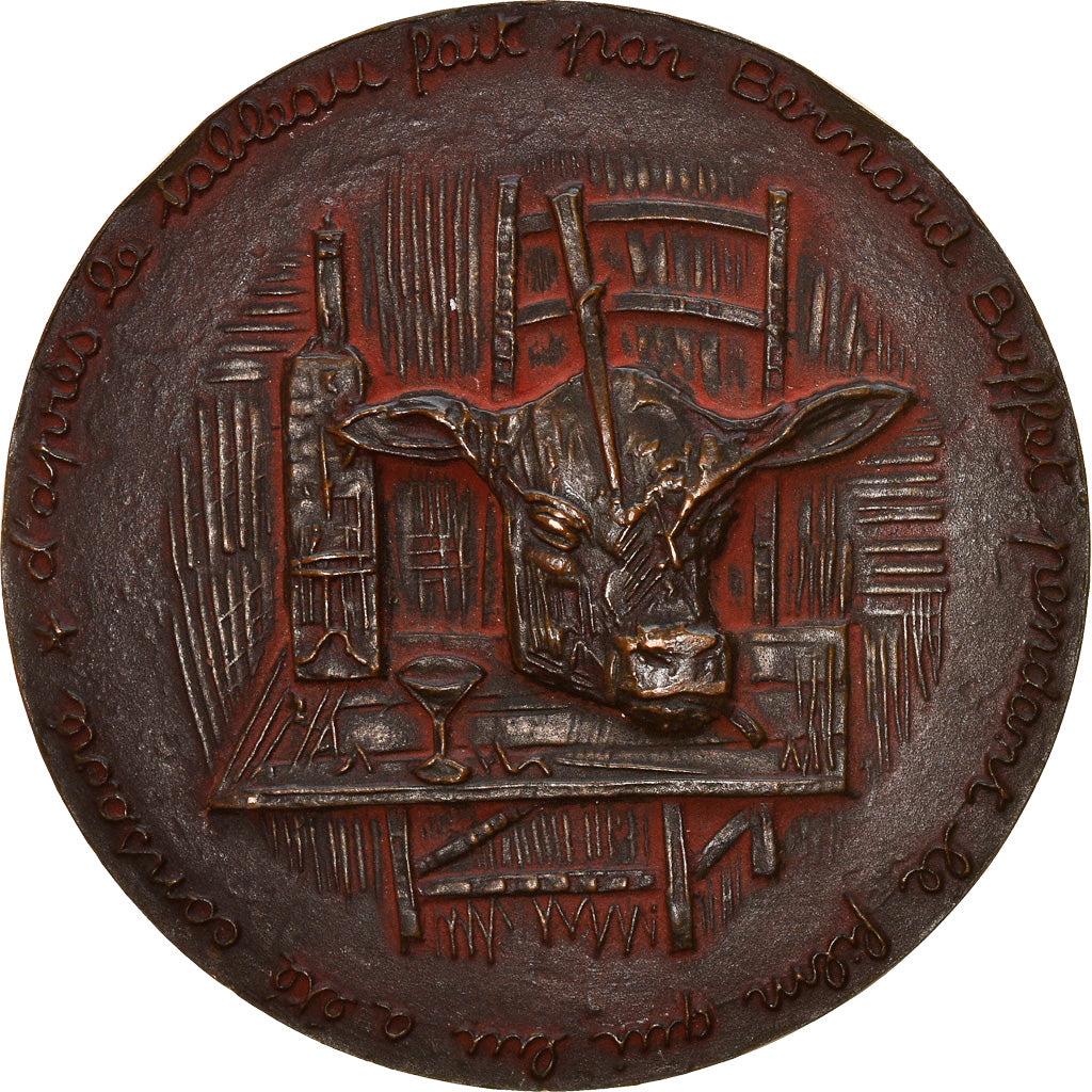 France, Médaille, Bernard Buffet, Arts & Culture, 1958, Kischka, SUP, Bronze