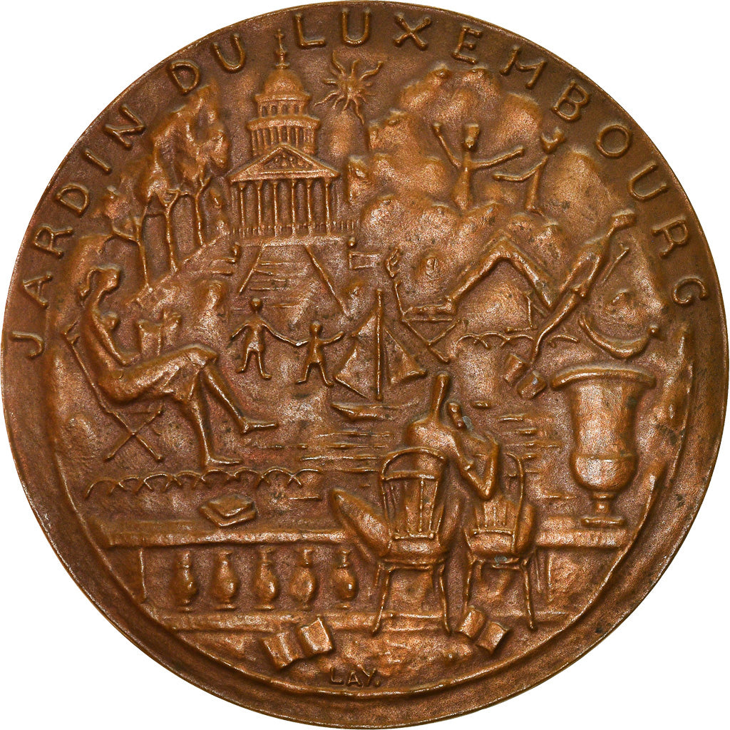 Frankrijk, Medaille, Jardin du Luxembourg, Paris, Arts & Culture, Lay, PR