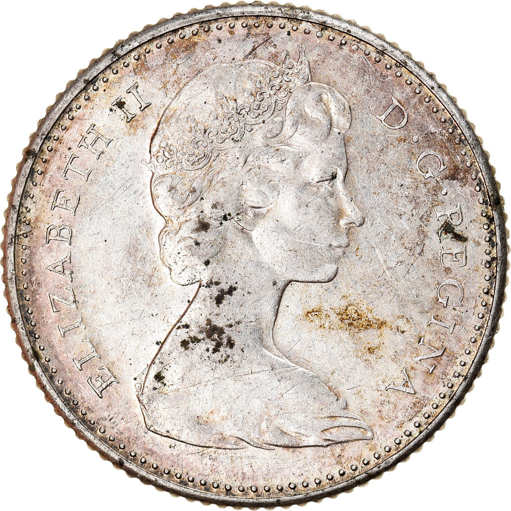 Moneta, Canada, Elizabeth II, 10 Cents, 1967, Royal Canadian Mint, Ottawa