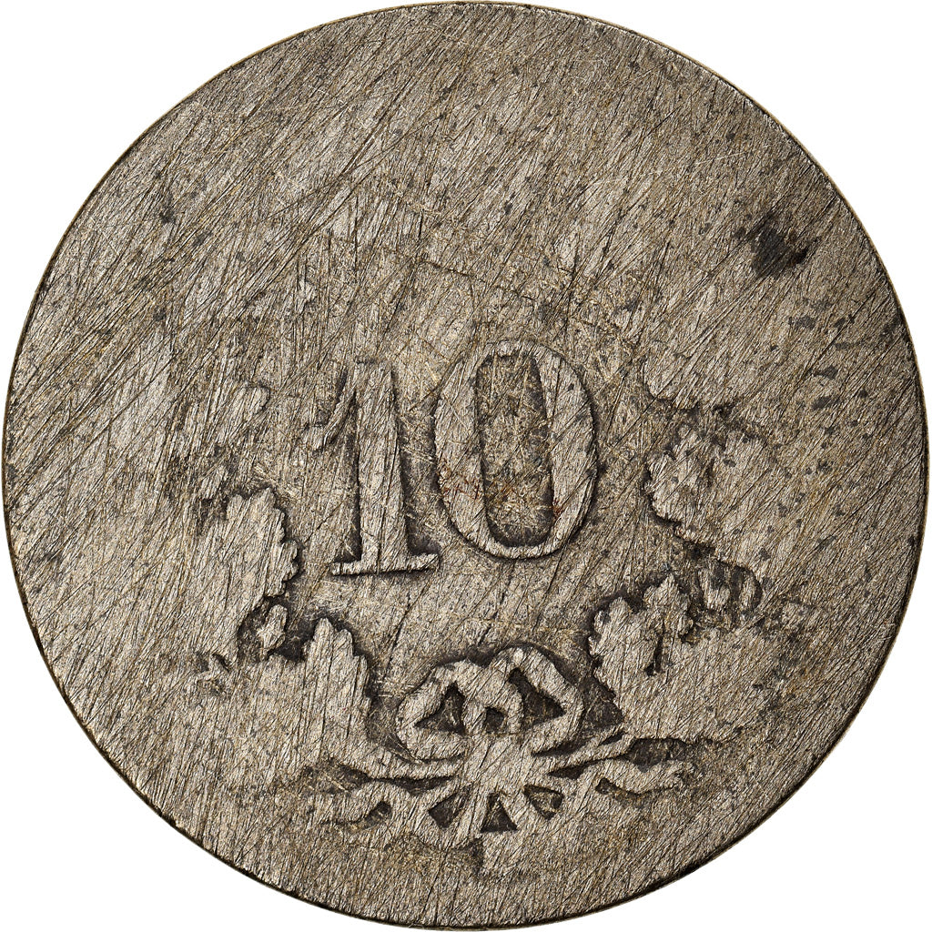 Münze, Schweiz, 10 Rappen, 1850, Strasbourg, SGE+, Billon, KM:6
