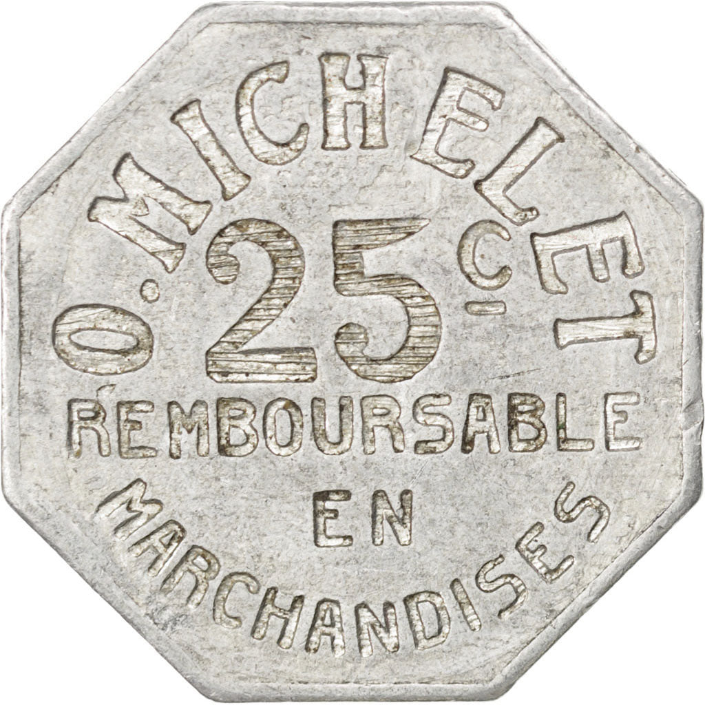Moneta, Francia, 25 Centimes, BB, Alluminio, Elie:50.3