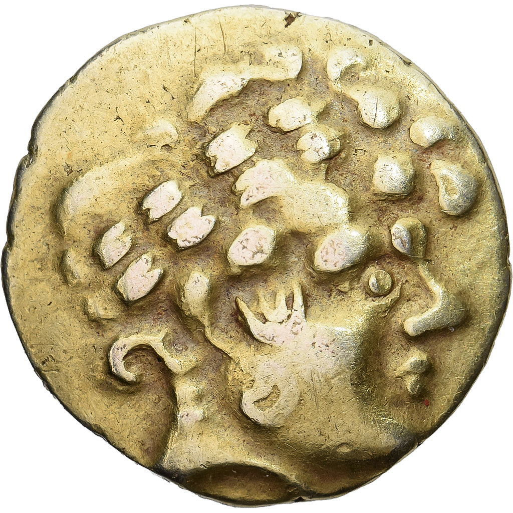 Treviri, 1/4 statère à la lyre, ca. 100-60 BC, Elektrum, AU(50-53)