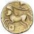 Treviri, 1/4 statère à la lyre, ca. 100-60 BC, Electrum, AU(50-53)