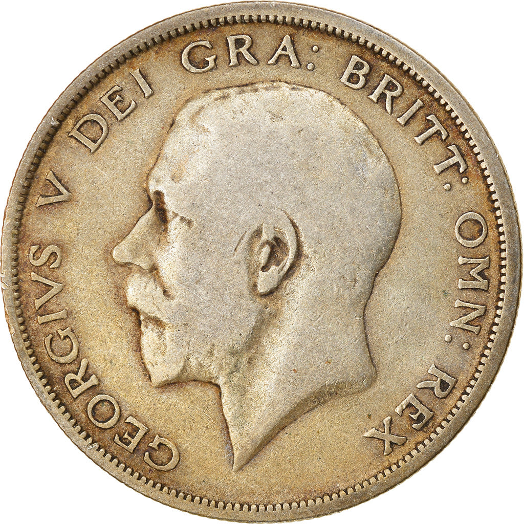 Monnaie, Grande-Bretagne, George V, 1/2 Crown, 1920, TB, Argent, KM:818.1a