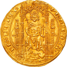 Francia, Philippe VI, Lion d'or, 1338-1350, Oro, MBC+, Duplessy:250