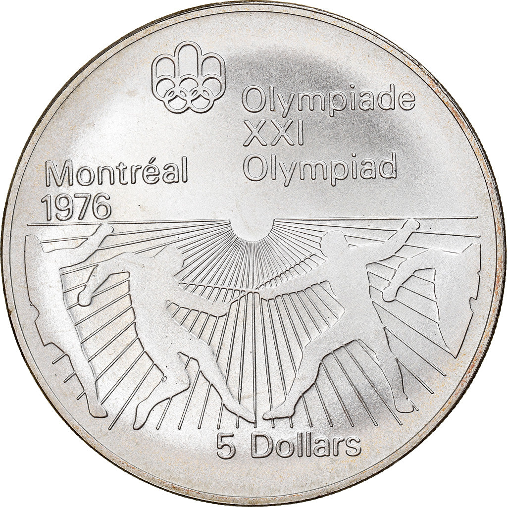 Moneta, Canada, Elizabeth II, 5 Dollars, 1976, Royal Canadian Mint, Ottawa