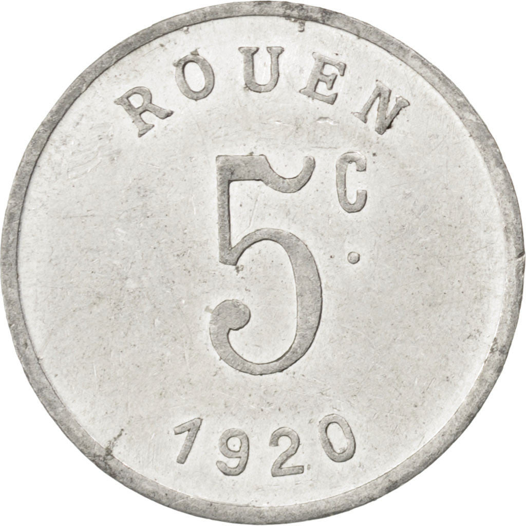 Coin, France, 5 Centimes, 1920, AU(50-53), Aluminium, Elie:15.1
