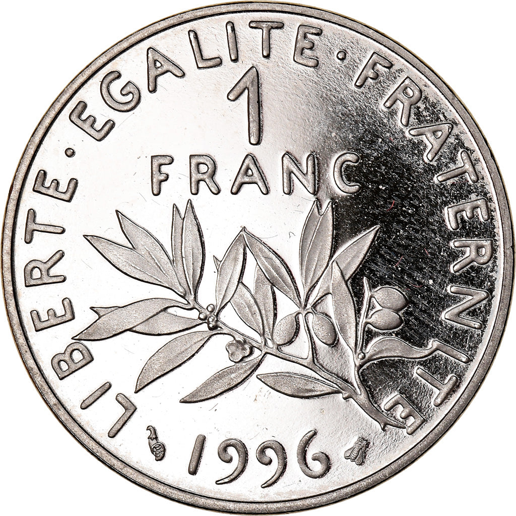 Coin, France, Semeuse, Franc, 1996, Paris, Proof, MS(64), Nickel, KM:925.2