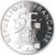 Moneta, Francja, Tour Eiffel, 5 Francs, 1989, Paris, BE, MS(64), Srebro, KM:968a