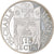 Munten, Frankrijk, Charlemagne, 100 Francs-15 Ecus, 1990, BE, FDC, Zilver
