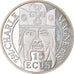 Munten, Frankrijk, Charlemagne, 100 Francs-15 Ecus, 1990, BE, FDC, Zilver
