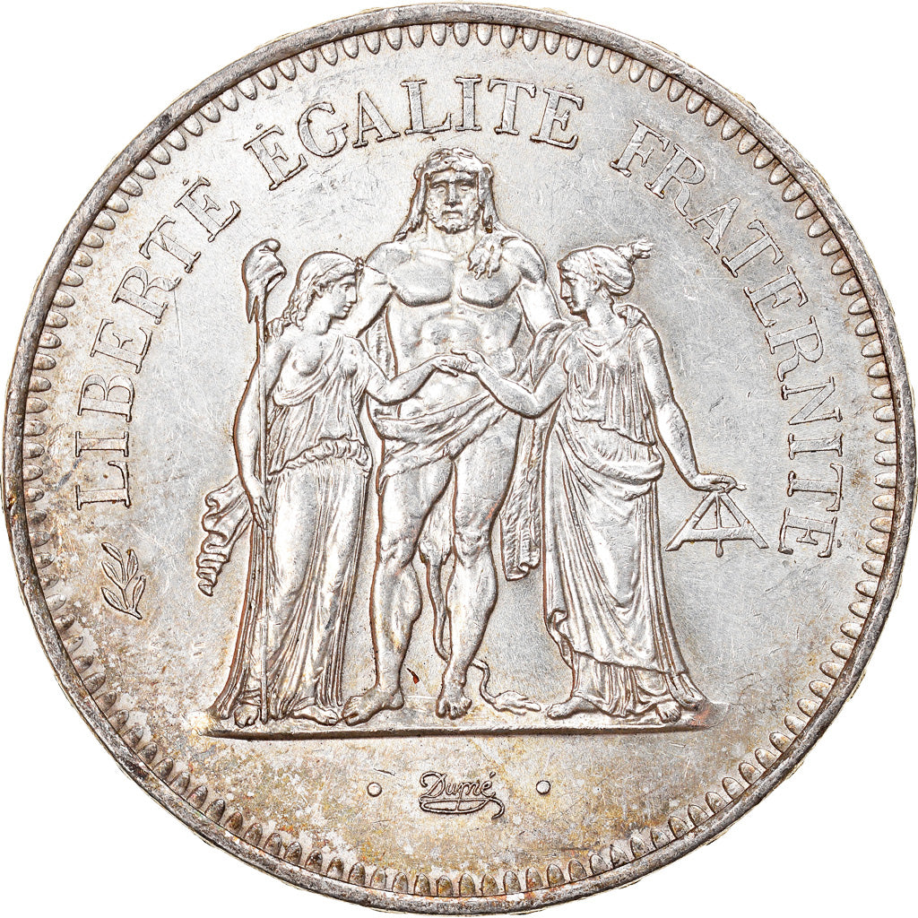 Munten, Frankrijk, Hercule, 50 Francs, 1978, Paris, PR+, Zilver, KM:941.1