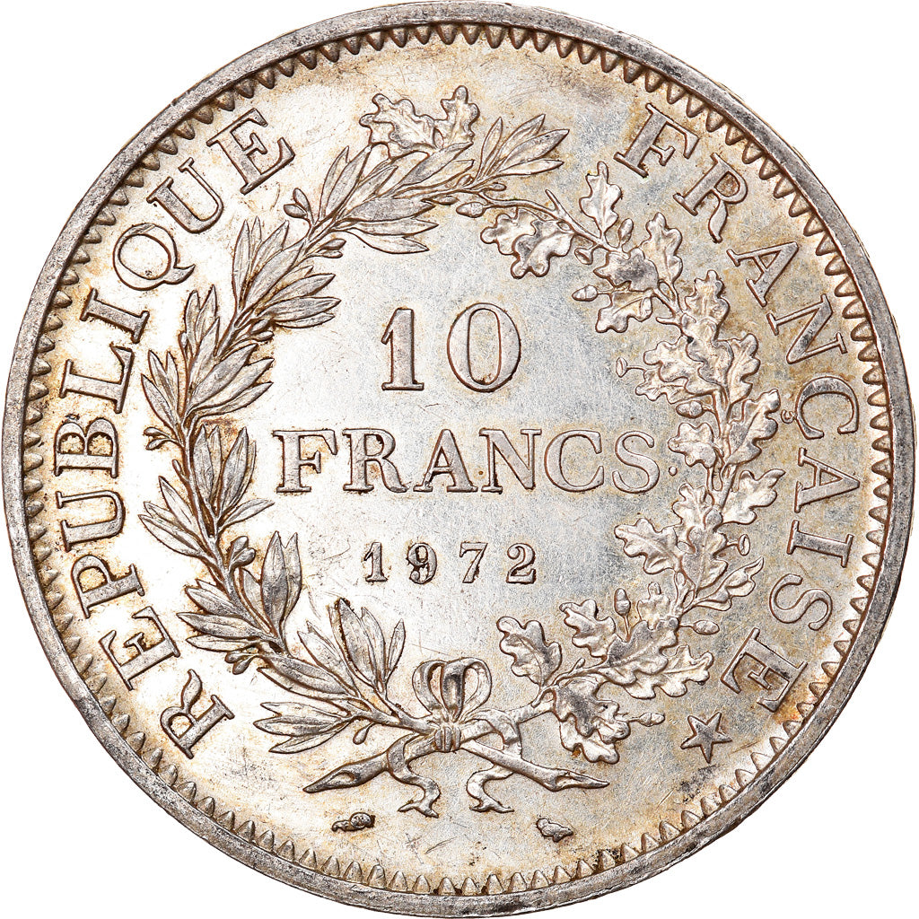 Coin, France, Hercule, 10 Francs, 1972, Paris, MS(60-62), Silver, KM:932