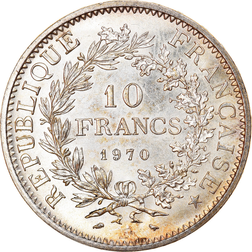 Coin, France, Hercule, 10 Francs, 1970, Paris, MS(63), Silver, KM:932