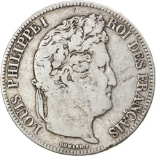 Monnaie, France, Louis-Philippe, 5 Francs, 1834, Lyon, TB, Argent, Gadoury:678