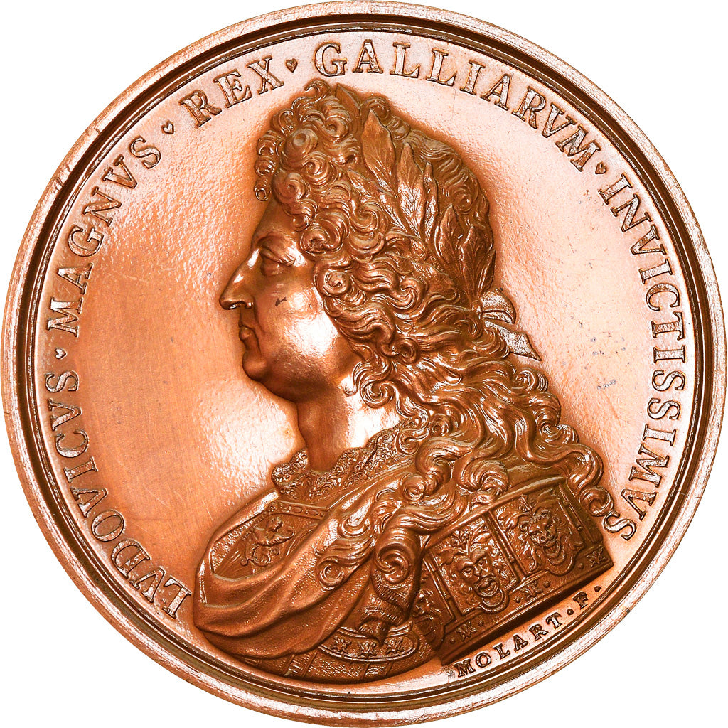 France, Médaille, Louis XIV Le Grand, History, 1673, Molart, Refrappe, FDC