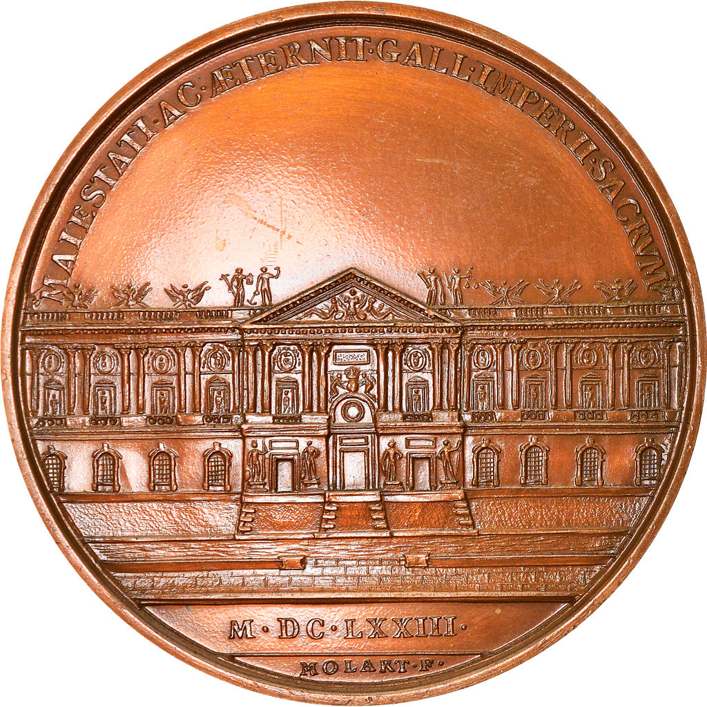 France, Médaille, Louis XIV Le Grand, History, 1673, Molart, Refrappe, FDC