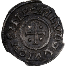 France, Louis le Pieux, Denier au temple, 822-840, Argent, TTB