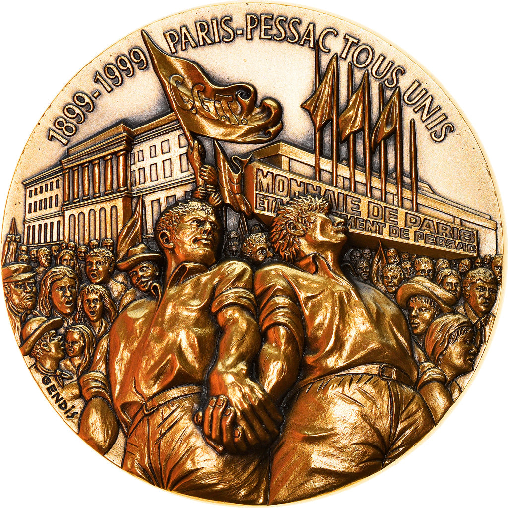 France, Médaille, 100ème Anniversaire de la C.G.T, Monnaie de Paris, SPL