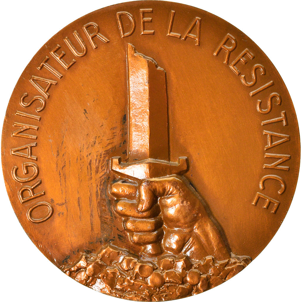 France, Médaille, Jean Moulin, Organisateur de la Résistance, WAR, Courbier