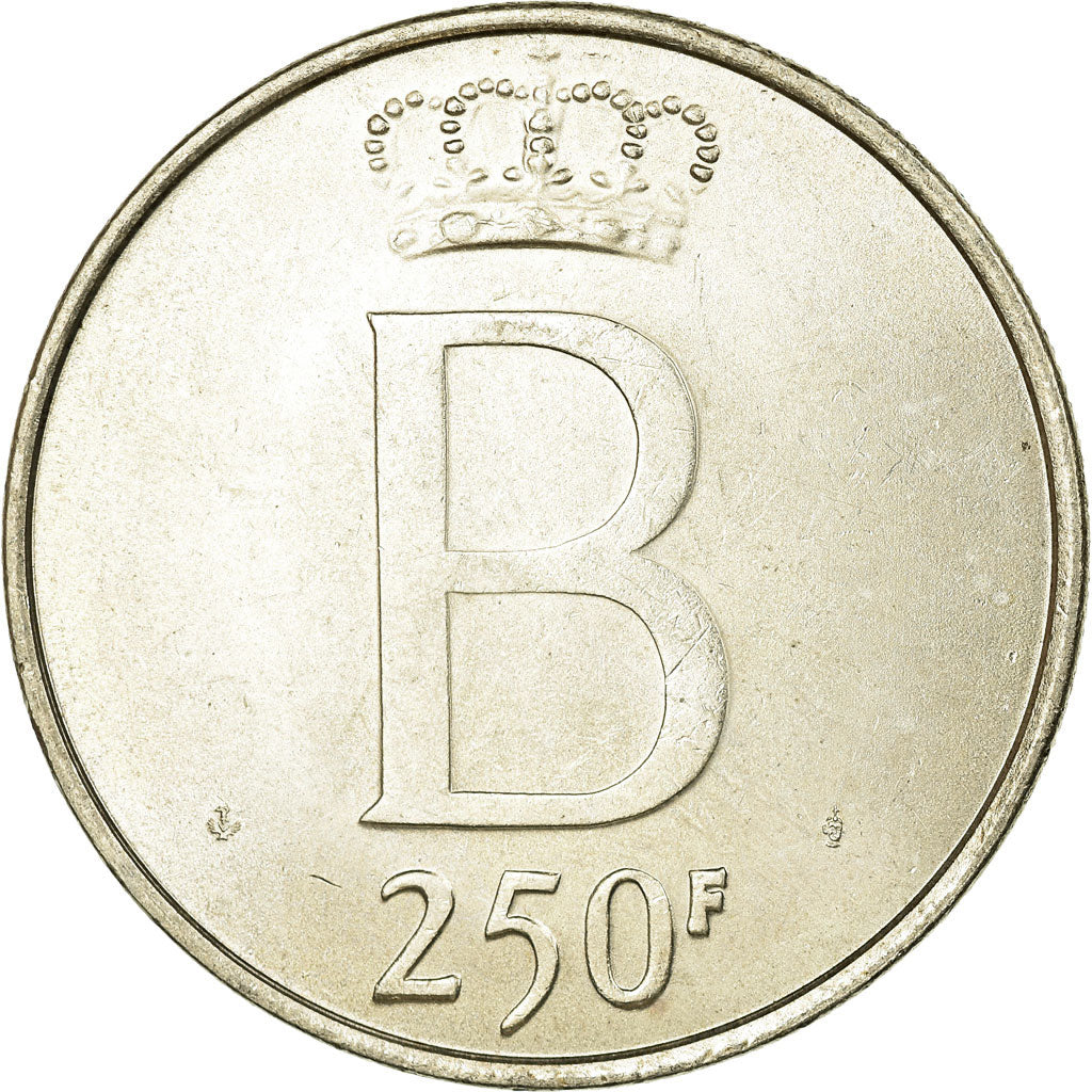 Belgium, 250 Francs, 250 Frank, 1976, AU(55-58), Silver, KM:157.1