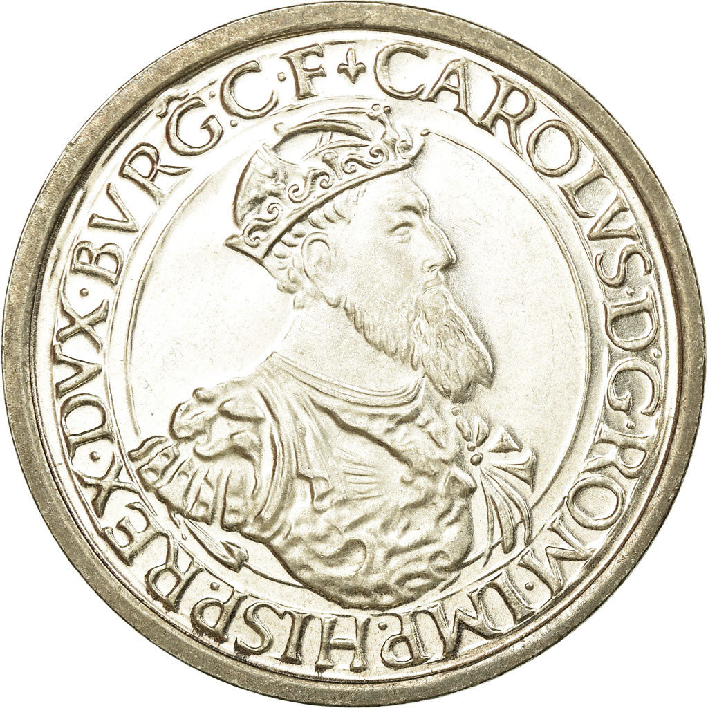 Coin, Belgium, 5 Ecu, 1987, AU(55-58), Silver, KM:166