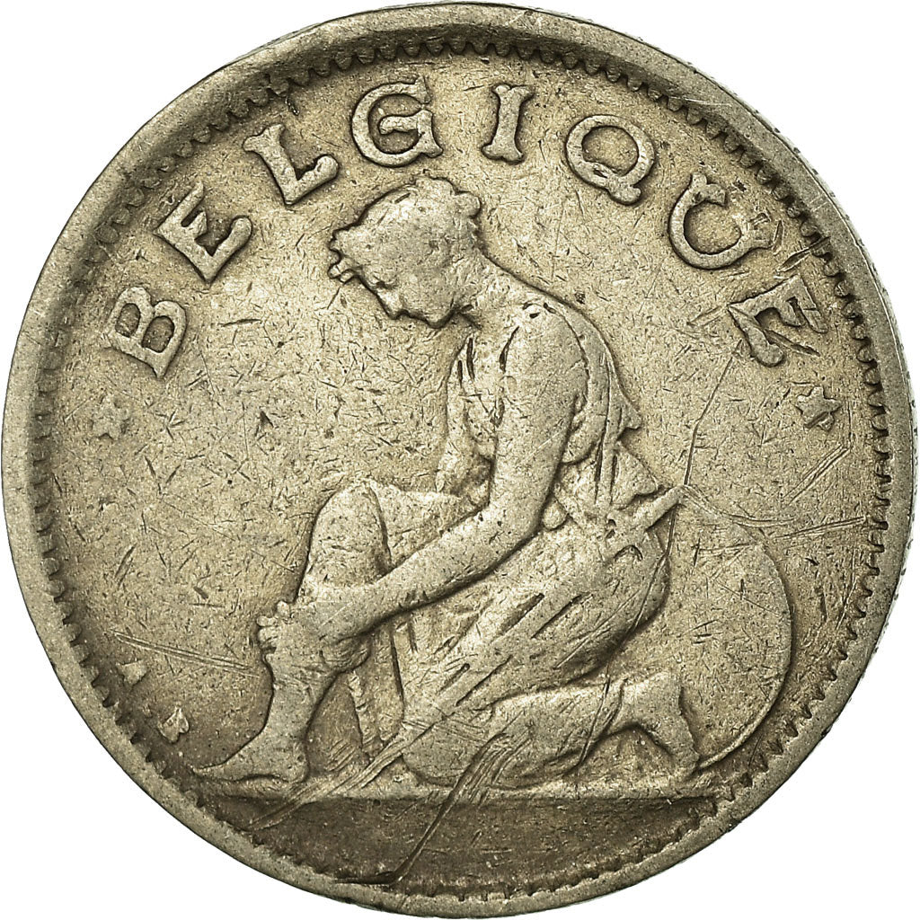Moeda, Bélgica, 50 Centimes, 1922, VF(30-35), Níquel, KM:87