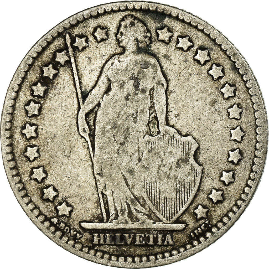 Coin, Switzerland, Franc, 1894, Bern, VF(20-25), Silver, KM:24