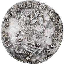 Francia, Louis XV, 1/12 Ecu de France, 1721, Tours, reformed, Argento, MB+