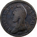 France, 1 Décime, Dupré, AN 4, Paris, Modification of the 2 décimes, Copper