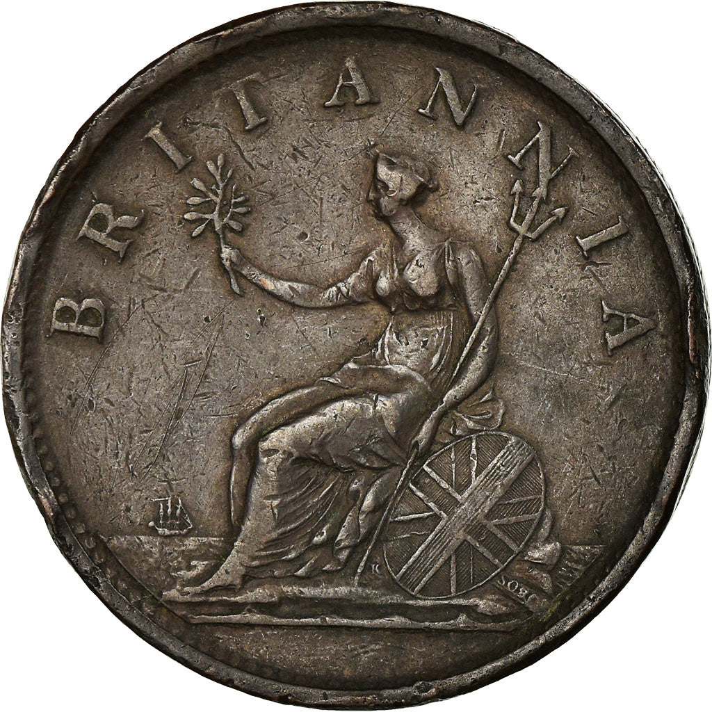Moneta, Wielka Brytania, George III, Penny, 1806, Soho, EF(40-45), Miedź