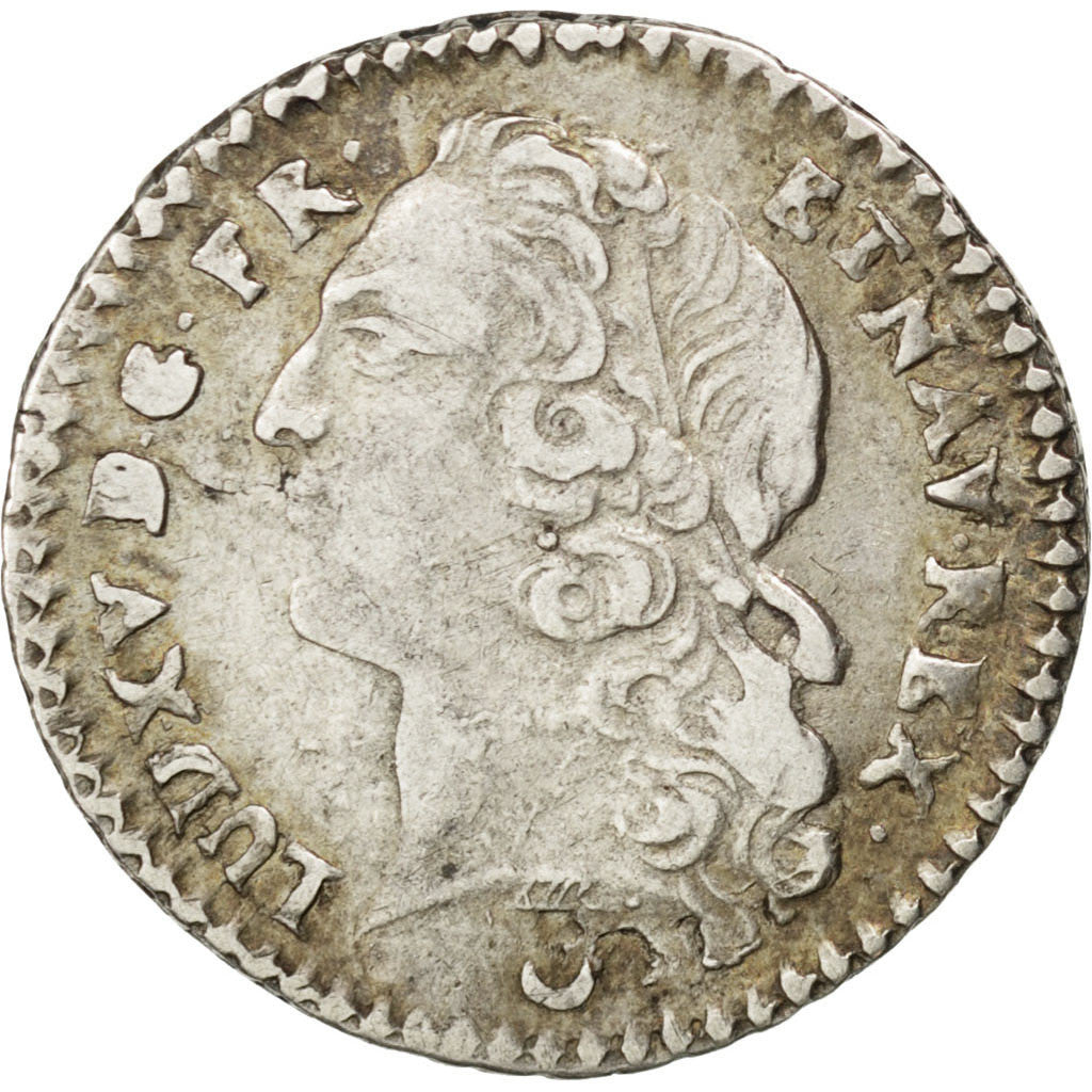 Coin, France, Louis XV, 1/20 Écu au bandeau (6 sols), 6 Sols, 1/20 ECU, 1769
