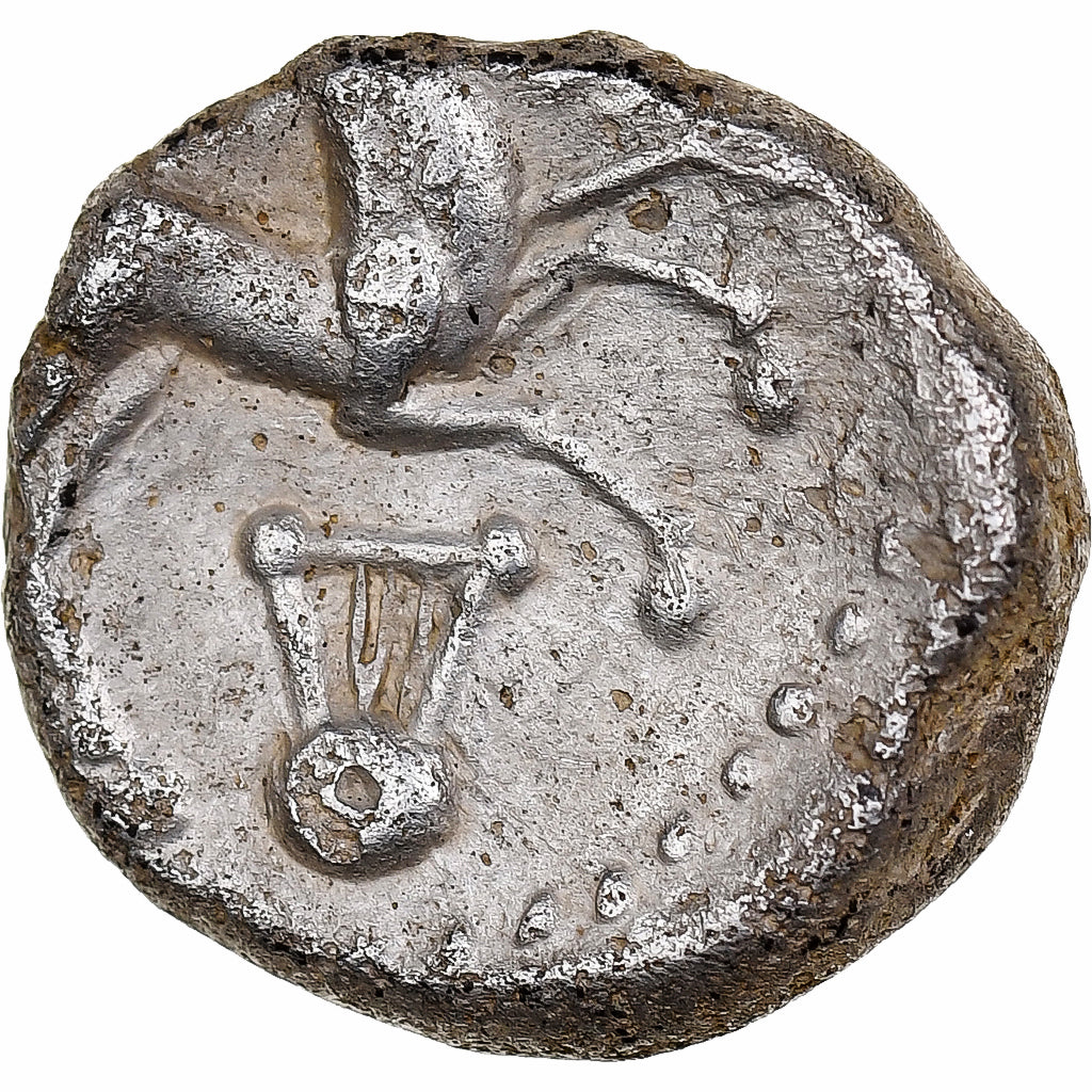 Aedui, Denier à la lyre, 1st century BC, Silver, EF(40-45), Latour:4858